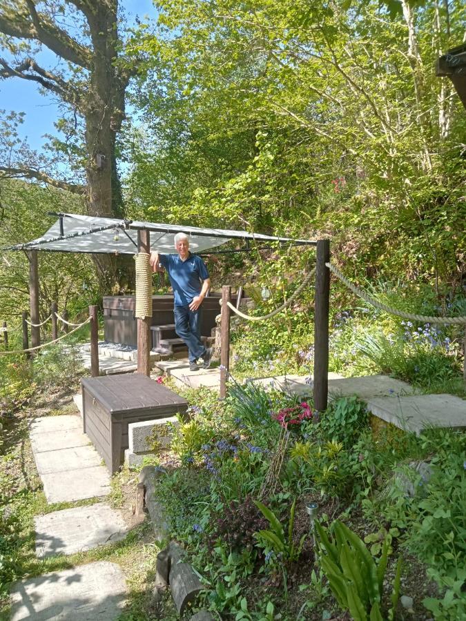 'Morris' The Shepherd'S Hut With Woodland Hot Tub Carmarthen Exteriér fotografie