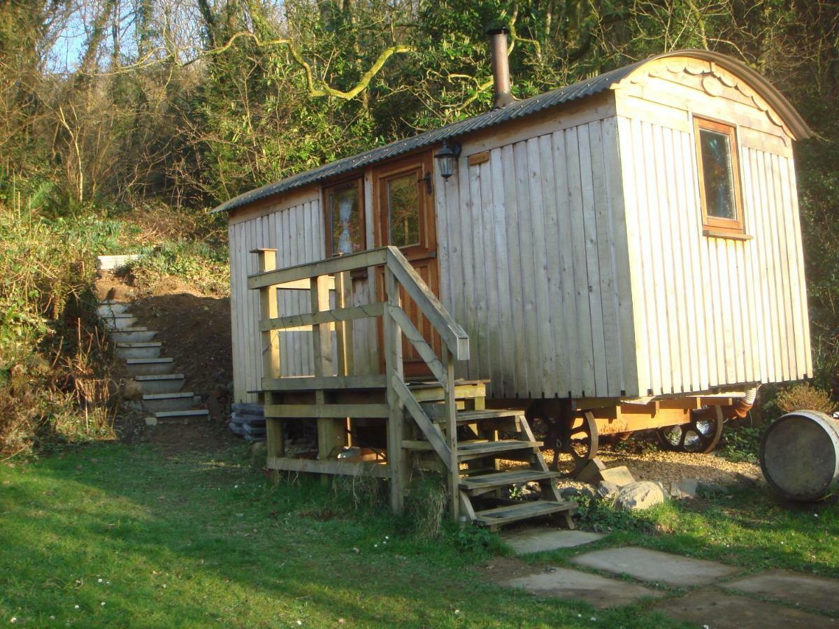 'Morris' The Shepherd'S Hut With Woodland Hot Tub Carmarthen Exteriér fotografie